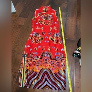 Oriental Qi Pao Red dress